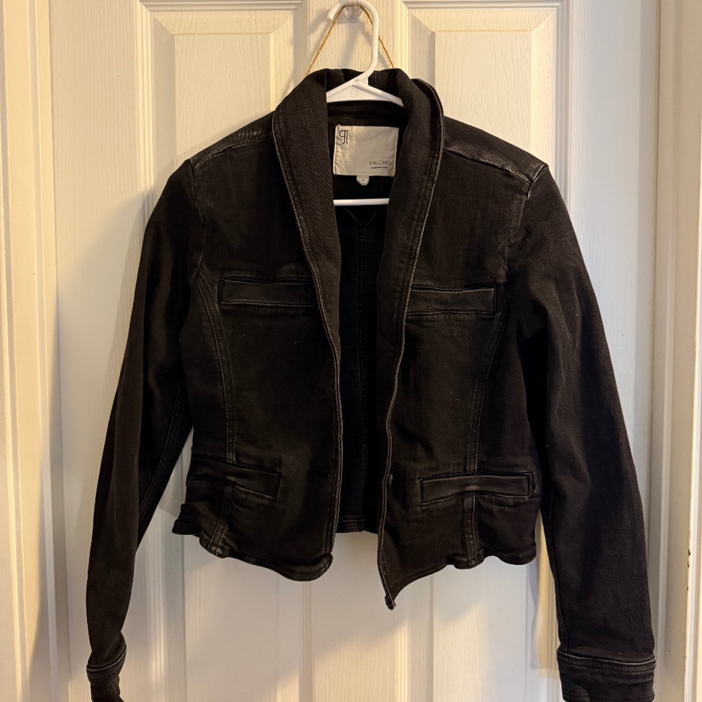 Pilcro Denim Fitted Jacket (Anthropologie)